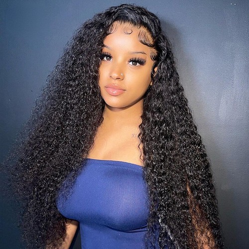 Deep Wave Wig 30 Inch Wave Curly Human Hair Wigs Women 360 Lace Frontal Wig