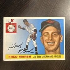 1955 TOPPS #13 FRED MARSH VG-EX OR BETTER *Hot Corner Vintage*