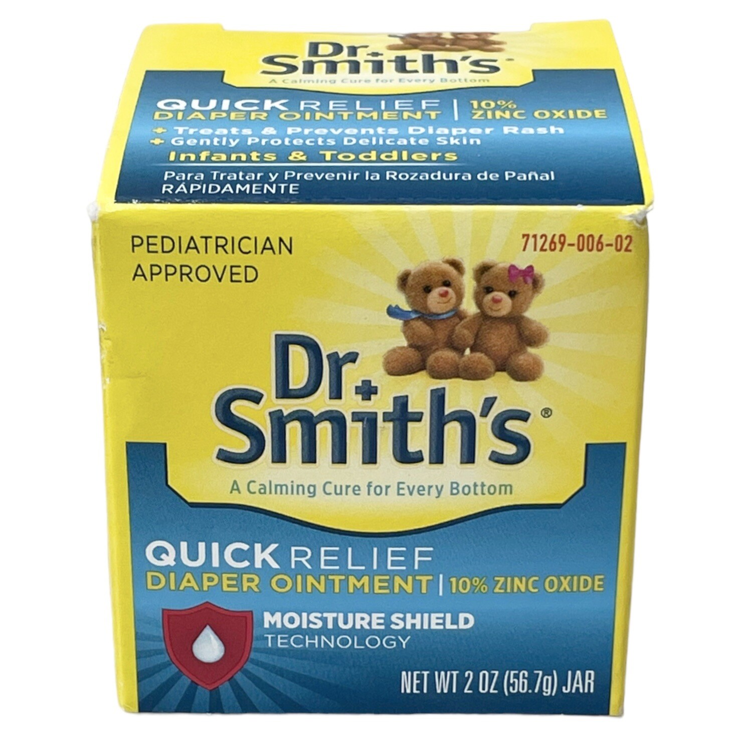 Dr. Smiths Quick Relief Diaper Rash Ointment, 2 oz. NEW