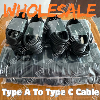 For Samsung Galaxy S24 S23 S22 S21 iPhone 15 Fast Charger 4FT Type-C Cable Lot