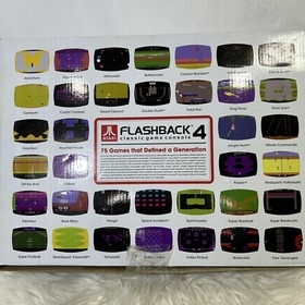 Atari Flashback 4 Classic Game Console 75 Games Limited Edition Poster Inside