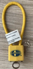 Mossberg Yellow Cable Lock Gun Firearm Lock With 2 Keys Working CLC10