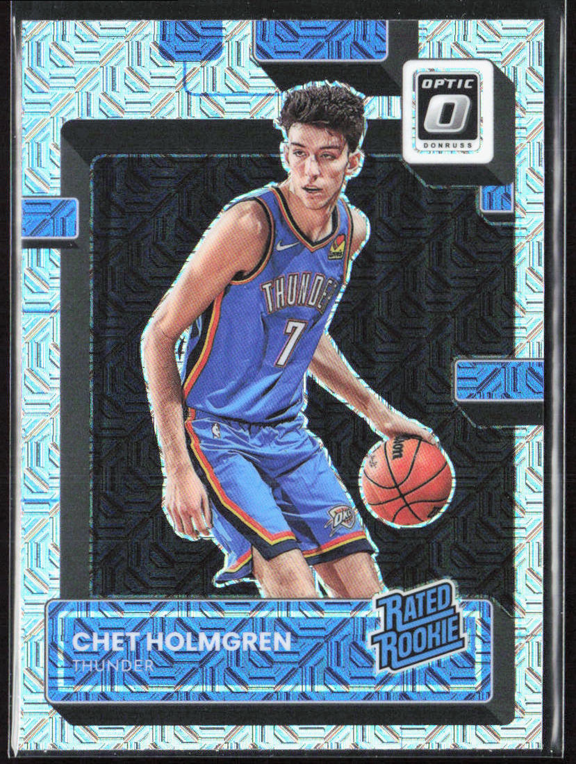2022-23 Panini Donruss Optic Chet Holmgren Choice Mojo Prizm Rookie RC #208