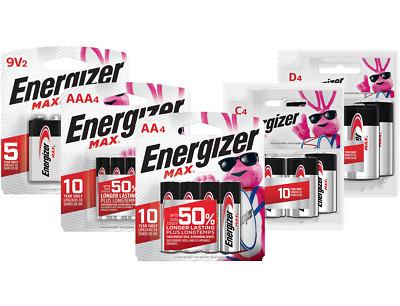 Energizer  Alkaline Batteries (Multiple Sizes)