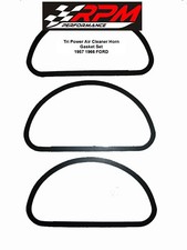 Tri Power Air Cleaner Horn Gasket 1957 66 Ford Set Of 3 Pack Rubber New G43-f