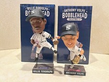 Anthony Volpe + Willie Randolph Bobblehead Statue SGA 2024 New York Yankees
