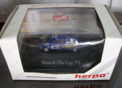 Herpa miniaturmodelle Renault Clio Cup 1993 NEW in BOX