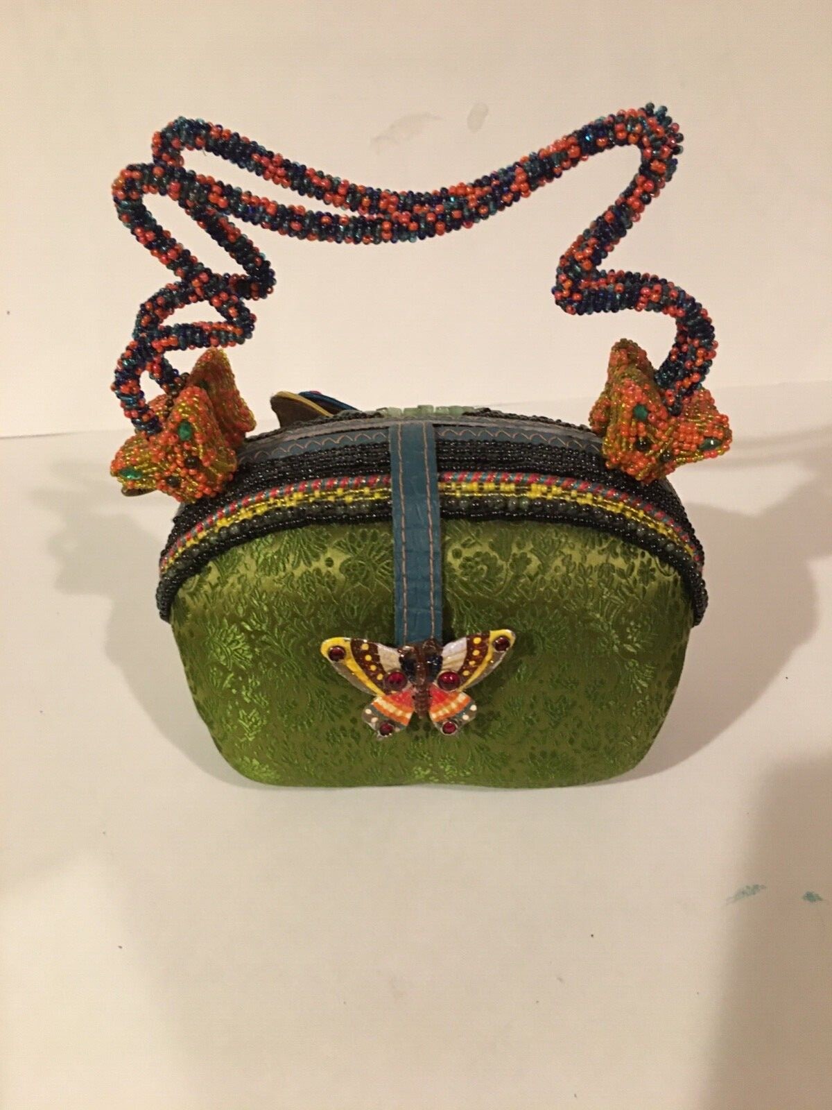Vintage Mary Frances Rare Beaded Butterfly Purse eBay