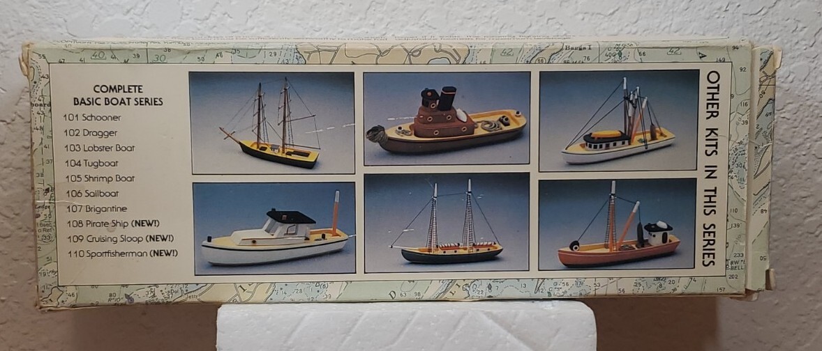 Woodkrafter Kits 110 Basic Boat Series Sportfisherman Kit Vtg 1987 Wood