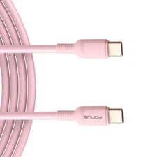 For Samsung Galaxy Z Flip6 - USB-C to Type-C Pink 10ft Long Cable PD Fast