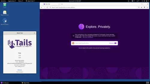 Cobertura ilimitada Ghost USB - Sistema operativo seguro Tails 7.0, Tor instantáneo y cifrado 2025 Foto 2 de 4
