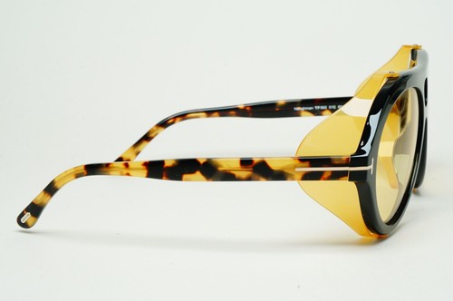 Tom Ford Sonnenbrille Neughman schwarz braun gelb Seitenschilde FT0882 TF 882 01E - Bild 10 von 12