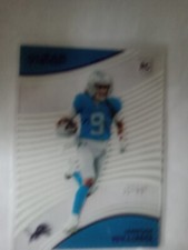 Jameson Williams 2022 Panini RARE #/49 CLEAR VISION PURPLE Rookie Card (RC)