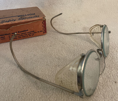 Vintage WILLSON Google Eye Safety Spectacles Type F350/Original