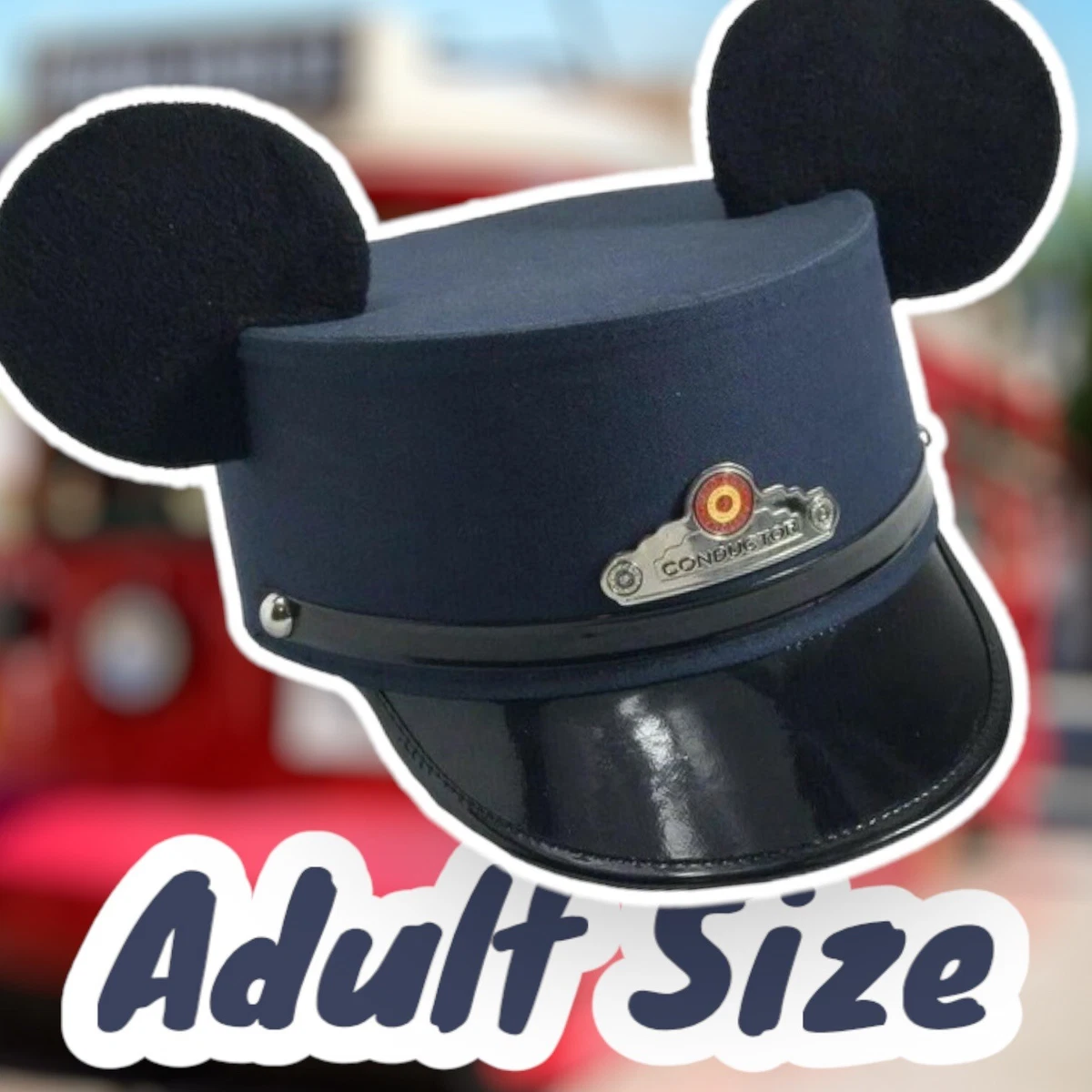 New ADULT Disney Mickey Mouse Conductor Hat From Disneyland Disney