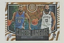 2020-21 Panini Illusions CAREER LINEAGE ORANGE #1 JAMES HARDEN 64/75 76ers