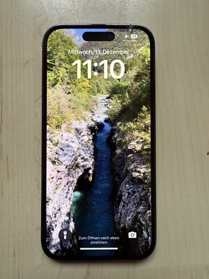 Apple iPhone 14 Pro (Dunkellila), 256 GB, Zubehörpaket, Voll funktionsfähig