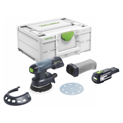Festool ETSC 125-Basic Exzenterschleifer 18 V 125 mm + 1x Akku 3 Ah + Systainer