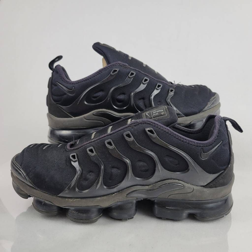 Nike Mens Air Vapormax Plus Sneakers Triple Black 924453-004 Mid Top 8.5M  EUR 42 675911770870 | eBay