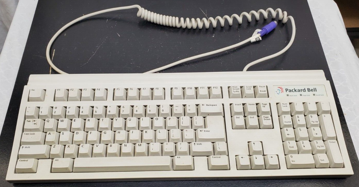 Vintage - Packard Bell - Mechanical Keyboard - Model, 5130 - Un