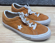 Converse Cons One Star Pro Suede In Orange/burnt Orange Womens 7 FLAW