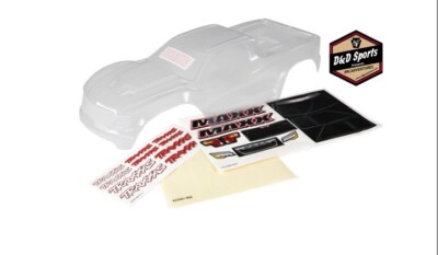 Traxxas 8911 Maxx Body, Clear window masks/ decal sheet