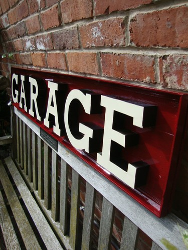 Garage Sign 3D metal letter set mancave wall sign shed workshop Garage VAC135 - Picture 10 of 14