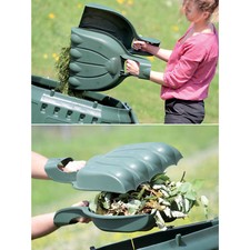 XL Laubkralle Laubgreifer Laubpicker Schaufelh&auml;nde Laubsammler Laubrechen