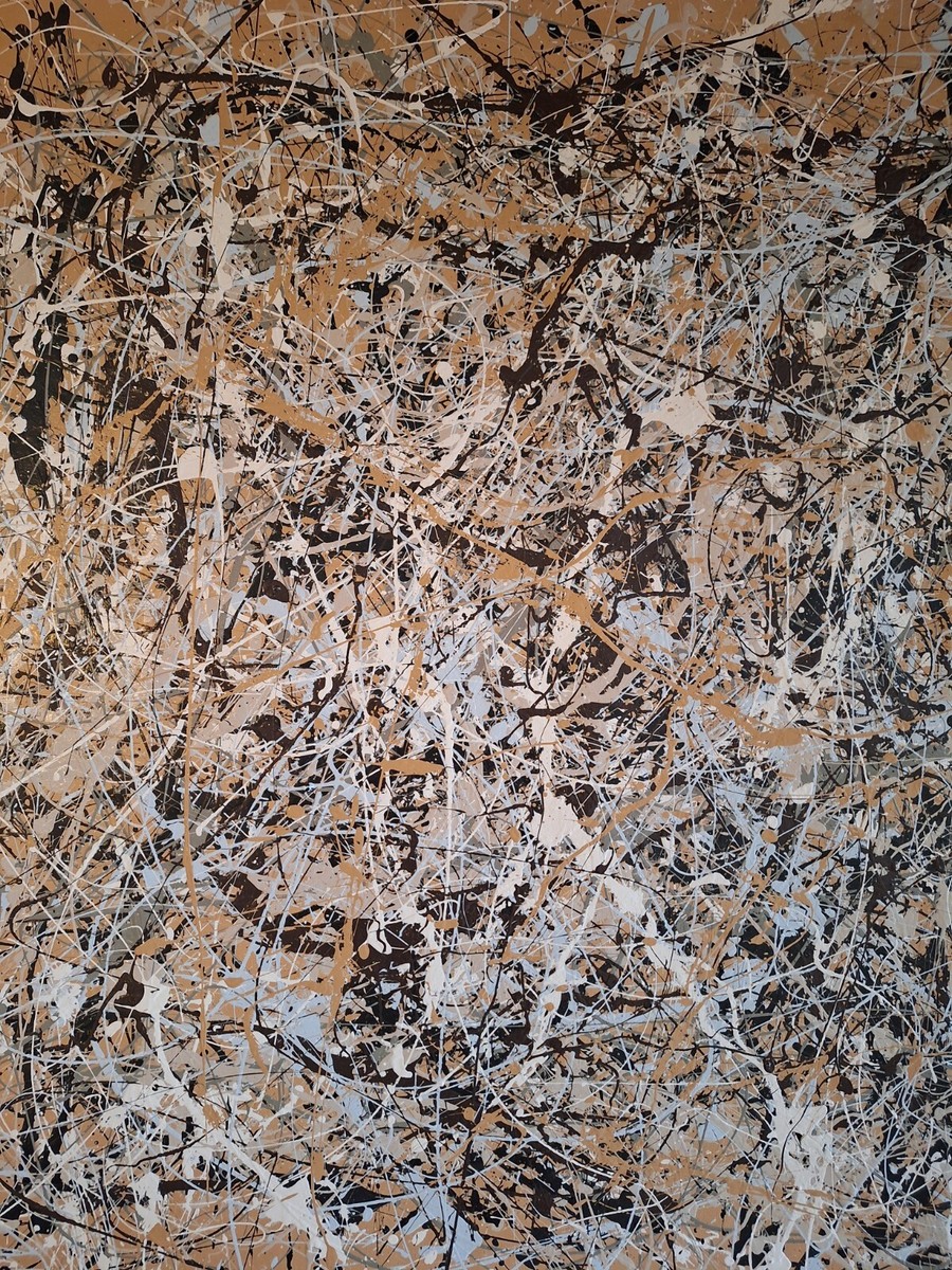 Original Abstract Action Painting jackson pollock style
