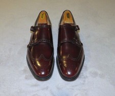 Church's Chicago Burgundy Polished Binder Brogue Monk Loafers 9.5 F NWB 1250