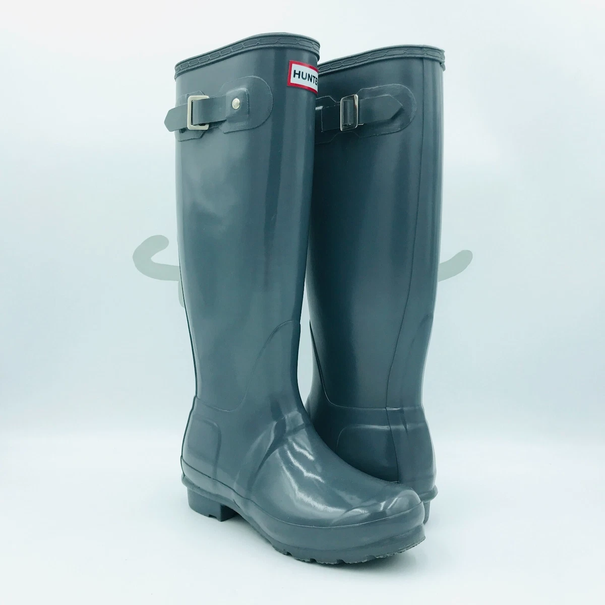 Hunter women's original tall rain boots dark clearance slate