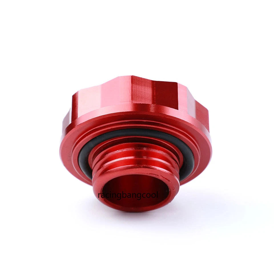 Red Engine Oil Cap Tank Cover Fit For Honda Acura Si With Password JDM Logo - Imagem 3 de 4