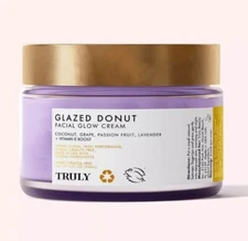 TRULY GLAZED DONUT FACIAL GLOW CREAM NEW 3 Fl Oz FACE NECK MAKEUP PRIMER HYDRATE