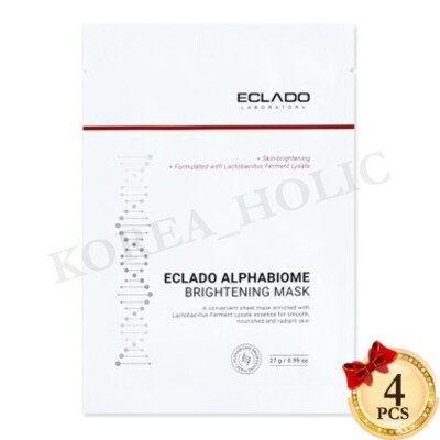 ECLADO Alphabiome Brightening Mask 27g x 4pcs Skin Brightening Care K-Beauty
