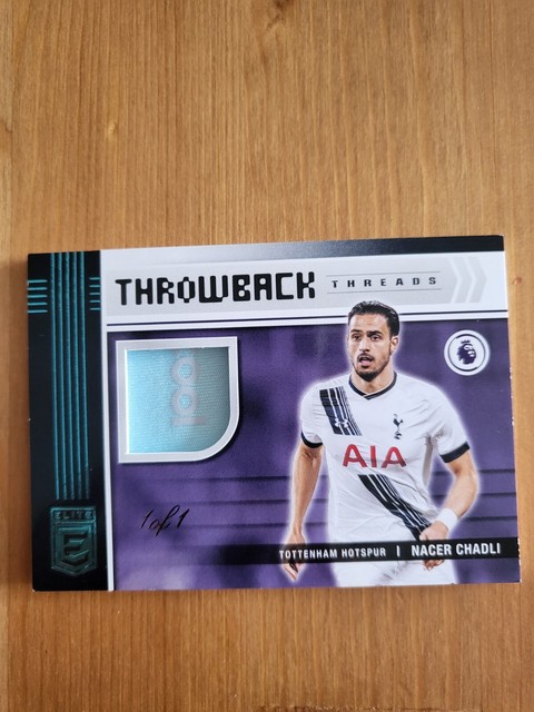 1 OF 1 Panini Donruss Elite Premier League 21/22 Trowback Threads Nacer Chadli