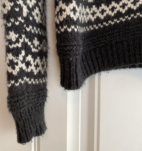 Marine Layer Jill Fair Isle Women's Crewneck Sweater Alpaca Wool Blend Size XS - Picture 5 of 11