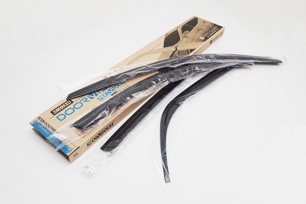 Smoke Wind Deflectors (Set of 4) compatible with 2018 2019 KIA Picanto