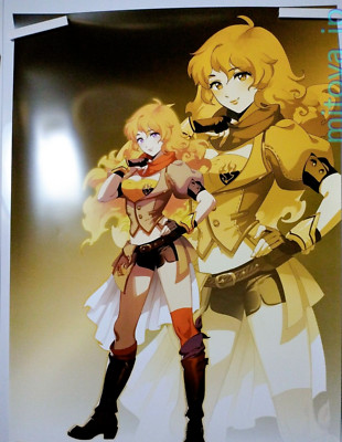 First Ltd Blu-ray RWBY VOLUME 1 Toranoana Exclusive Yang Xiao Long B2 Poster
