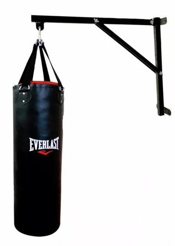 Boxsack und Handschuhe Set 2ft 61cm 10kg Everlast Nylonriemen 28cm breit Boxen - Bild 3 von 7