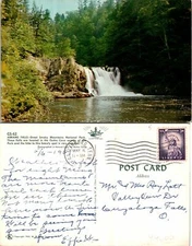 Abrams Falls Great Smoky Mountains Ntl Park Postcard Used (44000)