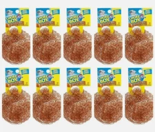 CHORE BOY COPPER SCRUBBER , 10 PIECES LOT ...100 % COPPER... NEW