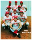 1976 Cincinnati Reds Starting 8 Bench Rose Perez Color 8 X 10 Photo Picture