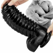 3.85" Thick Girth Huge Dildo Realistic Big Large Wide Dong Sex Suction Cup