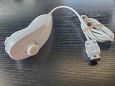 OEM White Nunchuck Controller NINTENDO WII Genuine Official RVL-004 VERY NICE