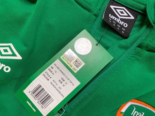 Irland Fußball Trikot Sweatshirt Ireland Football Jersey Top Umbro Damen 40 M - Bild 3 von 12