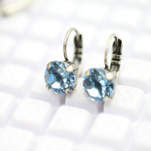 8mm Ohrringe fassung- Antik Silber - Für Swarovski & Preciosa - DIY Schmuckzubeh - Picture 11 of 13
