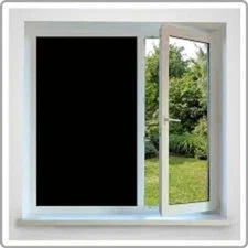 DIY 20"X10'/RL BLACKOUT WINDOW FILM/TINT PRIVACY PROFESSIONAL GRADE 0% VLT