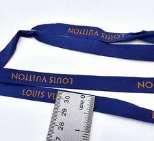 Louis Vuitton Blue And Orange Ribbon Unused 48 Inches / 1.3 Yards