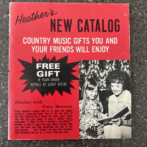 Vintage 1972 Heather Enterprises Country Music Stars Catalog