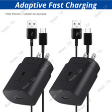 25W USB C Fast Charger Wall Plug Power Adapter USB C Cable For Android Samsung